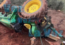 Muere Hombre Tras Volcadura de Tractor en una Localidad de Sayula