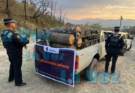 Detienen a dos Hombres por Transportar Madera Ilegal en Gómez Farías