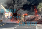 Muere un Hombre Tras Volcadura e Incendio de Tractocamión en Tuxpan